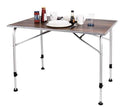 Campingbord Levi Family 115x68 cm høydejusterbar med elegant tre-design