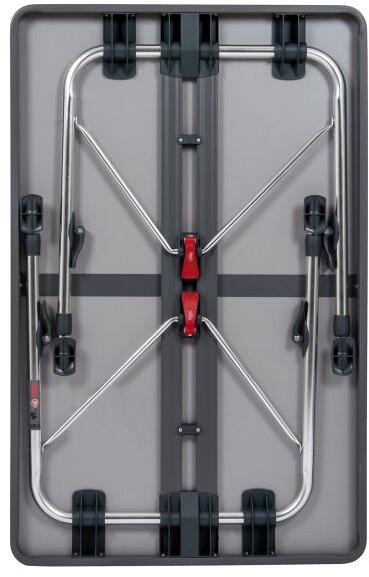 Campingbord Ligero klappbart aluminium maks 50 kg montert i skog