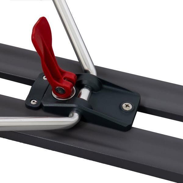 Campingbord Ligero klappbart aluminium maks 50 kg i bruk med utstyr