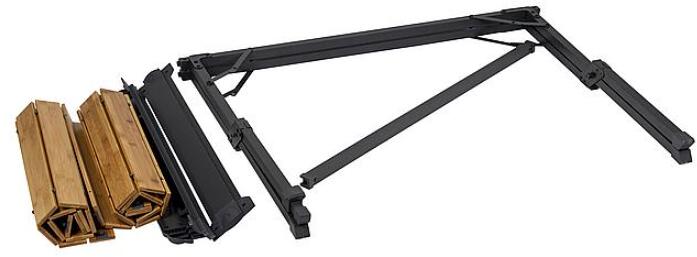 Campingbord Maryland bambus 111x72cm sammenleggbart stabil konstruksjon
