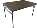 Campingbord Molde 122x86 cm stålramme 7,6 kg forfra