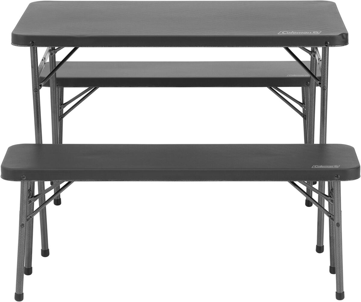 Campingbord Pack-Away med benker 102x61x70 cm svart Coleman bakside