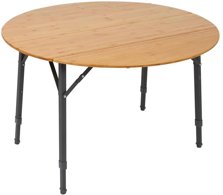 Campingbord Poundbury rundt bambus Ø90 cm forfra
