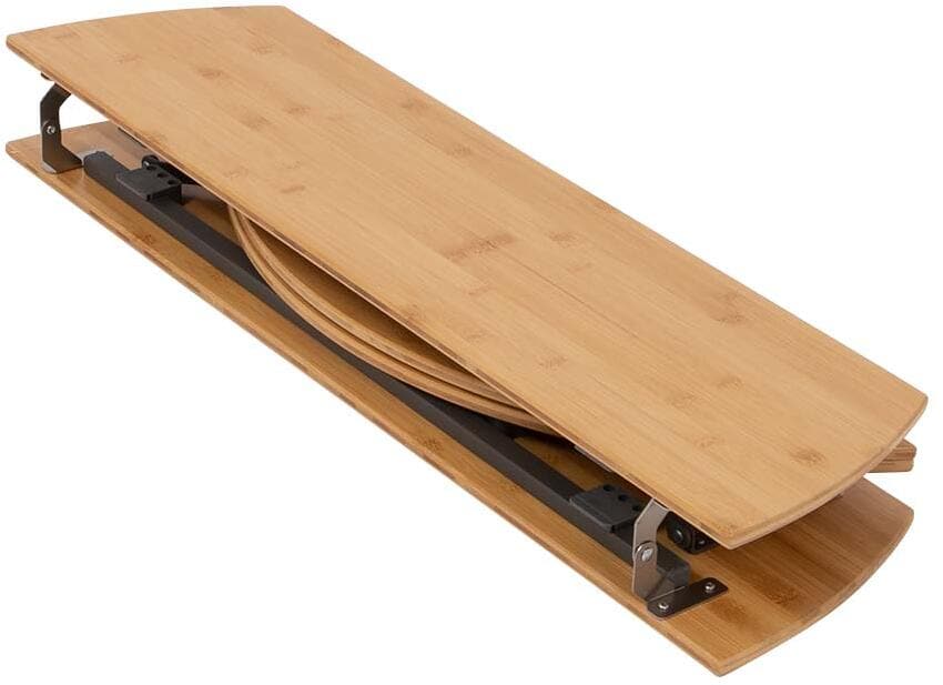 Campingbord Poundbury rundt bambus Ø90 cm bakside