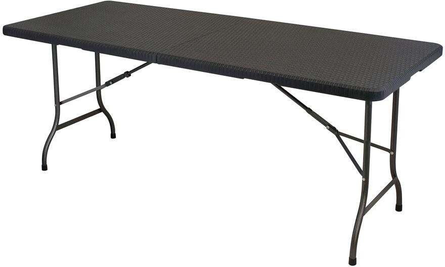 Campingbord Ratan sammenleggbart 179,5x72 cm forfra
