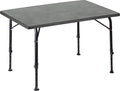 Campingbord Recreo klappbart med Sevelit-plate 80x60/100x68 cm fra Brunner sett forfra