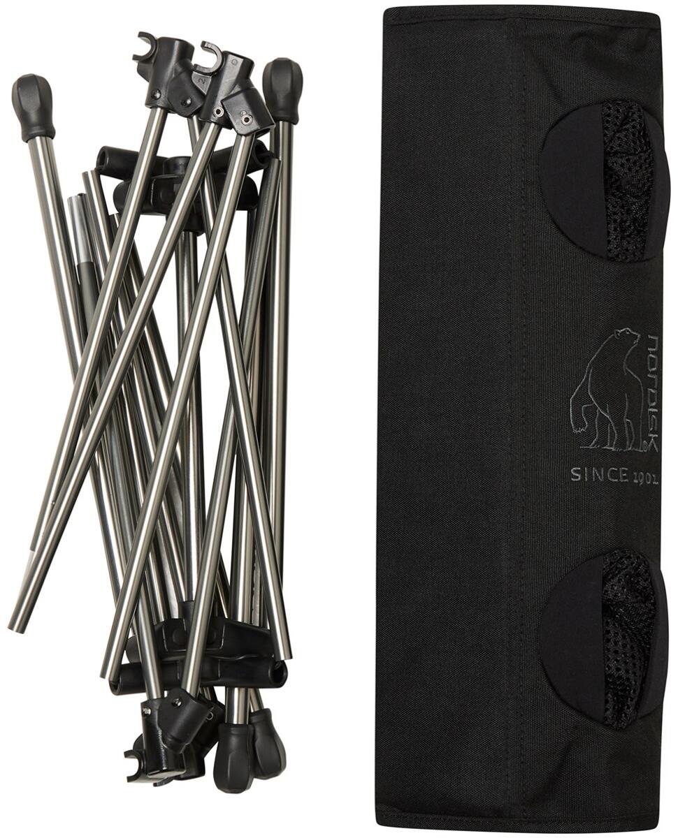 Campingbord Risskov med koppholder pakket sammen