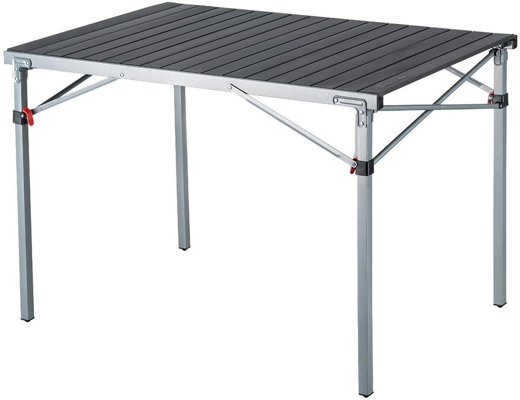 Campingbord rullbart kompakt 107x70cm aluminium 6,6 kg - KingCamp forfra