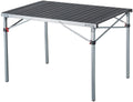 Campingbord rullbart kompakt 107x70cm aluminium 6,6 kg - KingCamp forfra