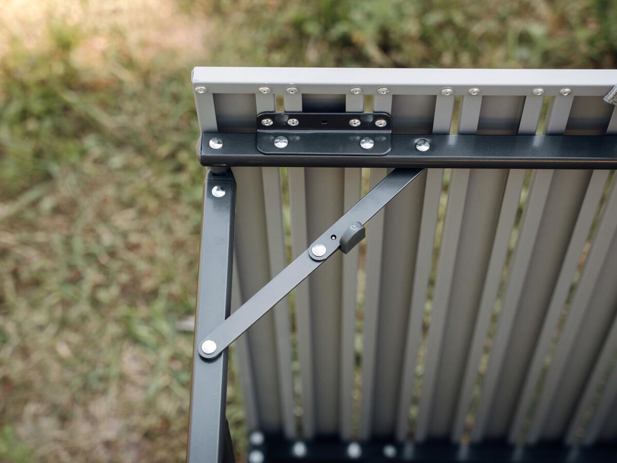 Campingbord sammenleggbart 152x76 cm aluminium 7,4 kg bakside
