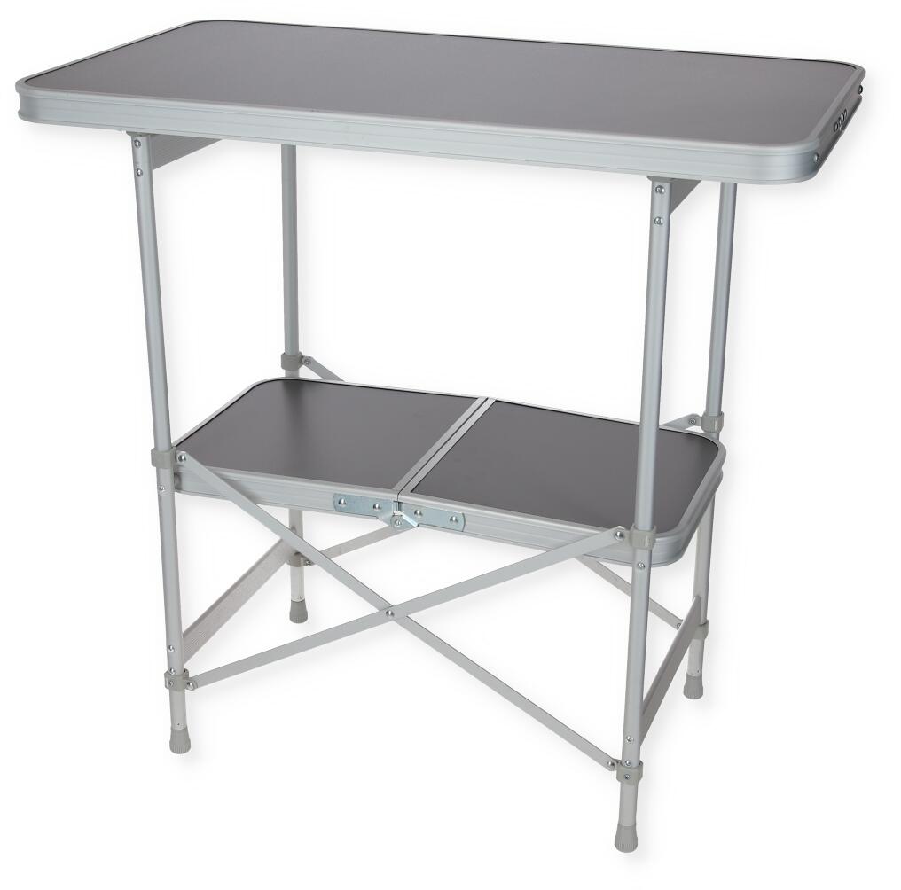 Campingbord sammenleggbart med 2 hyller 72x40x82 cm - Frankana Freiko forfra