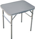 Campingbord Sante høydejusterbart 60x45cm aluminium forfra