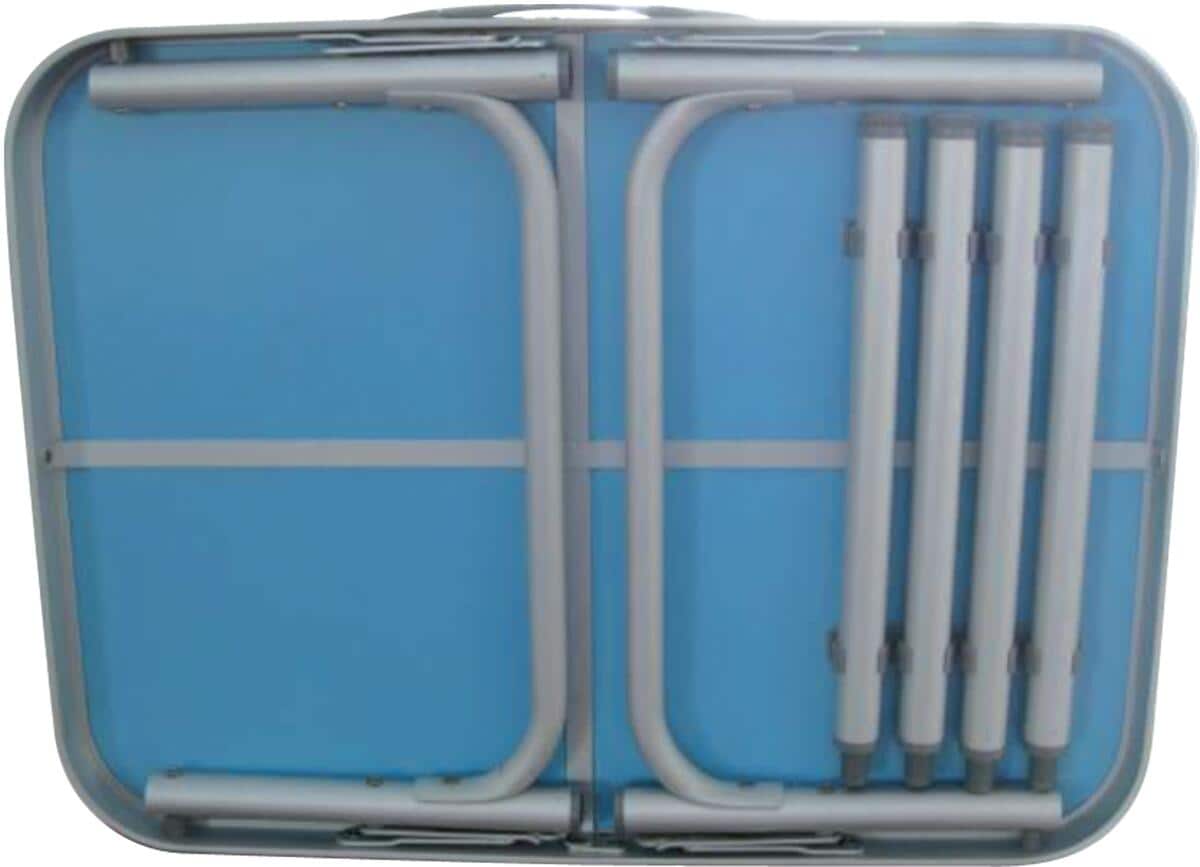 Campingbord Sante høydejusterbart 60x45cm aluminium bakside