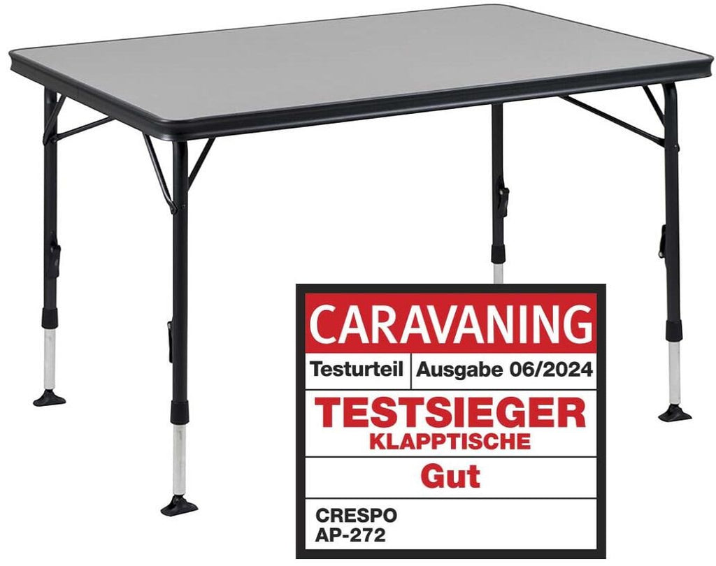 Campingbord Sevilla klappbart høydejusterbart Crespo montert