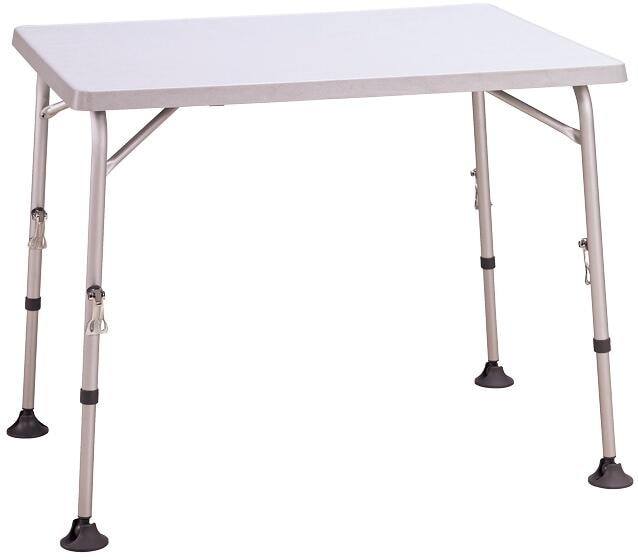 Campingbord Smart Star 90x70 cm hvit forfra