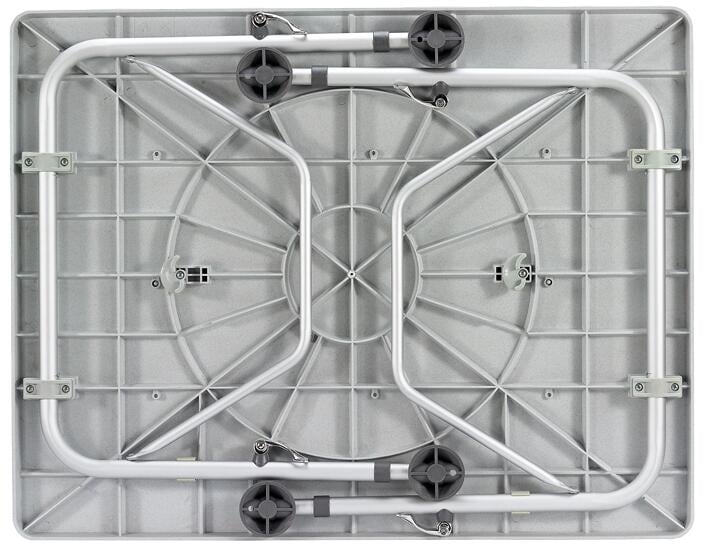Campingbord Smart Star 90x70 cm hvit bakside