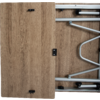 Campingbord Sorrento uttrekkbart 80/110/140 cm fiberglassplate sammenlagt