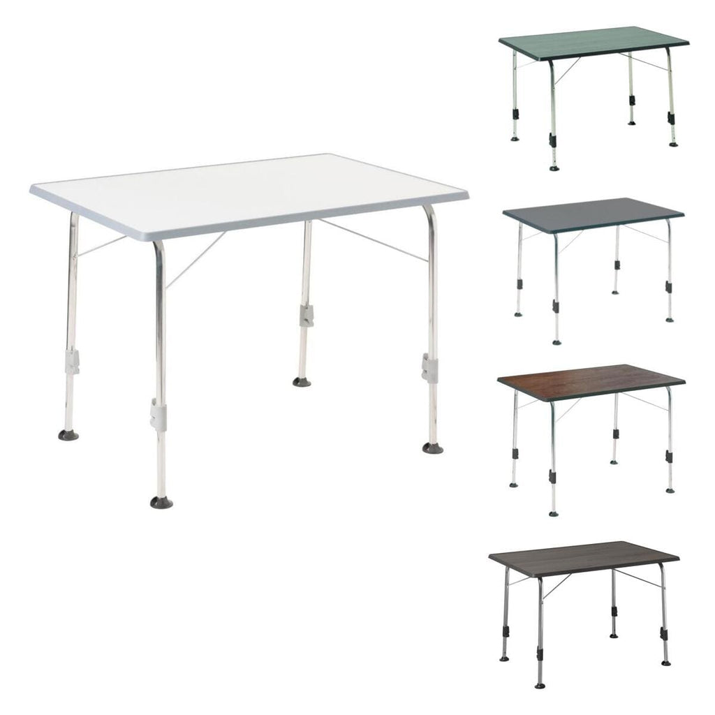 Campingbord Stabilic 2 klappbart 100x68 cm aluminium - Dukdalf forfra