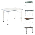 Campingbord Stabilic 2 klappbart 100x68 cm aluminium - Dukdalf forfra