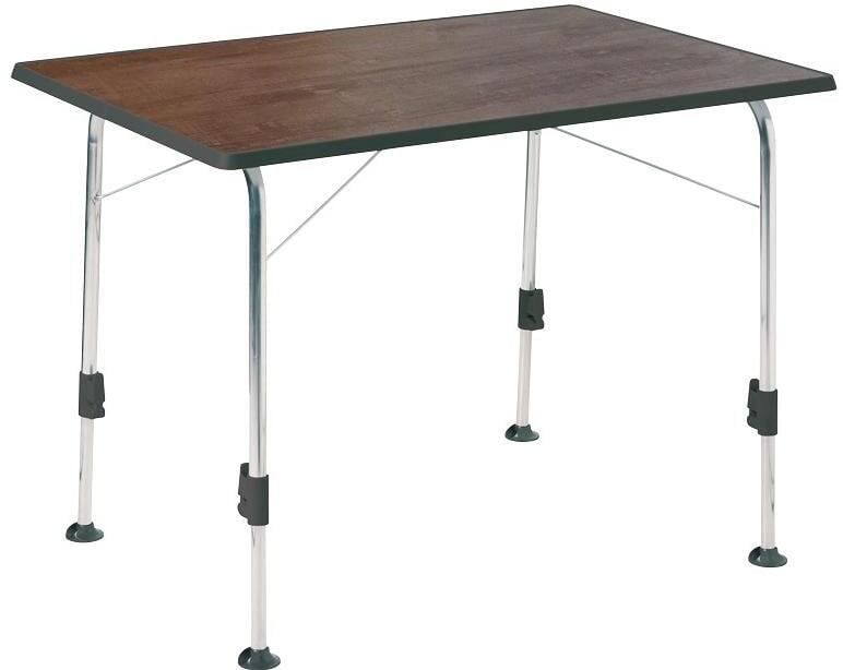 Campingbord Stabilic 2 klappbart 100x68 cm aluminium - Dukdalf montert i campingen