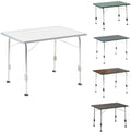 Campingbord Stabilic 3 klappbart 115x70 cm aluminium forfra