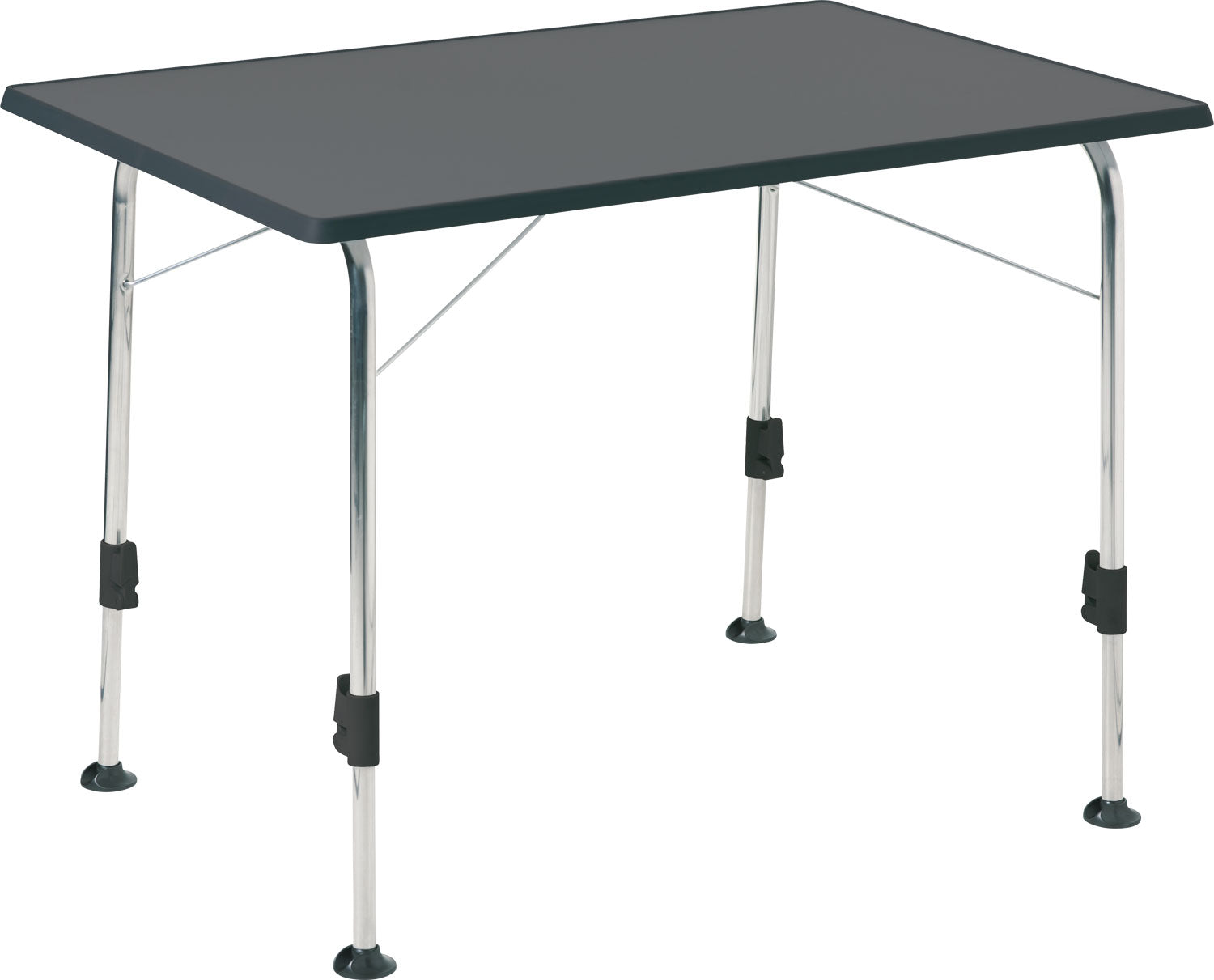 Campingbord Stabilic -3 klappbart 115 x 70 cm Woodgrey - Dukdalf forfra