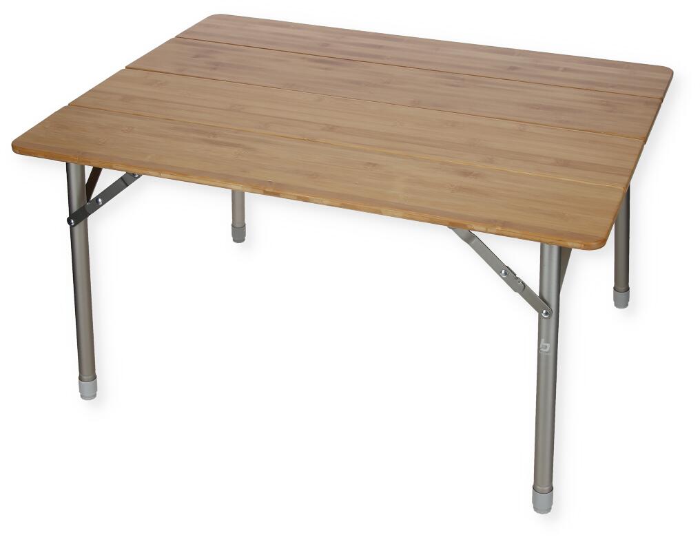 Campingbord Suffolk sammenleggbart bambus 80x60 cm forfra