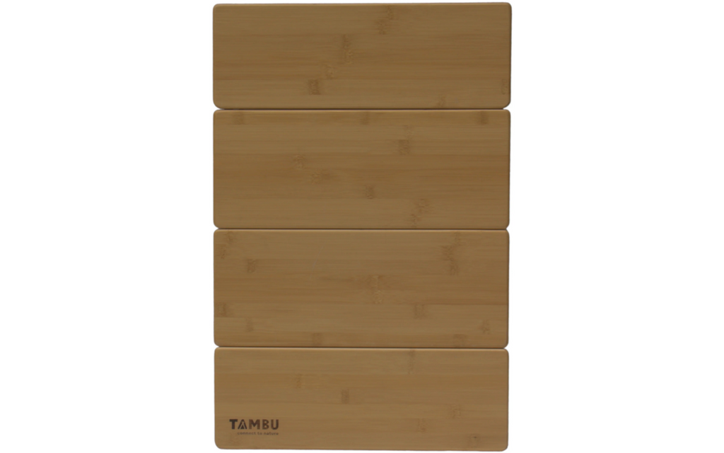 Campingbord Tebo 60 x 40 cm høydejusterbar bambus med justerbare ben
