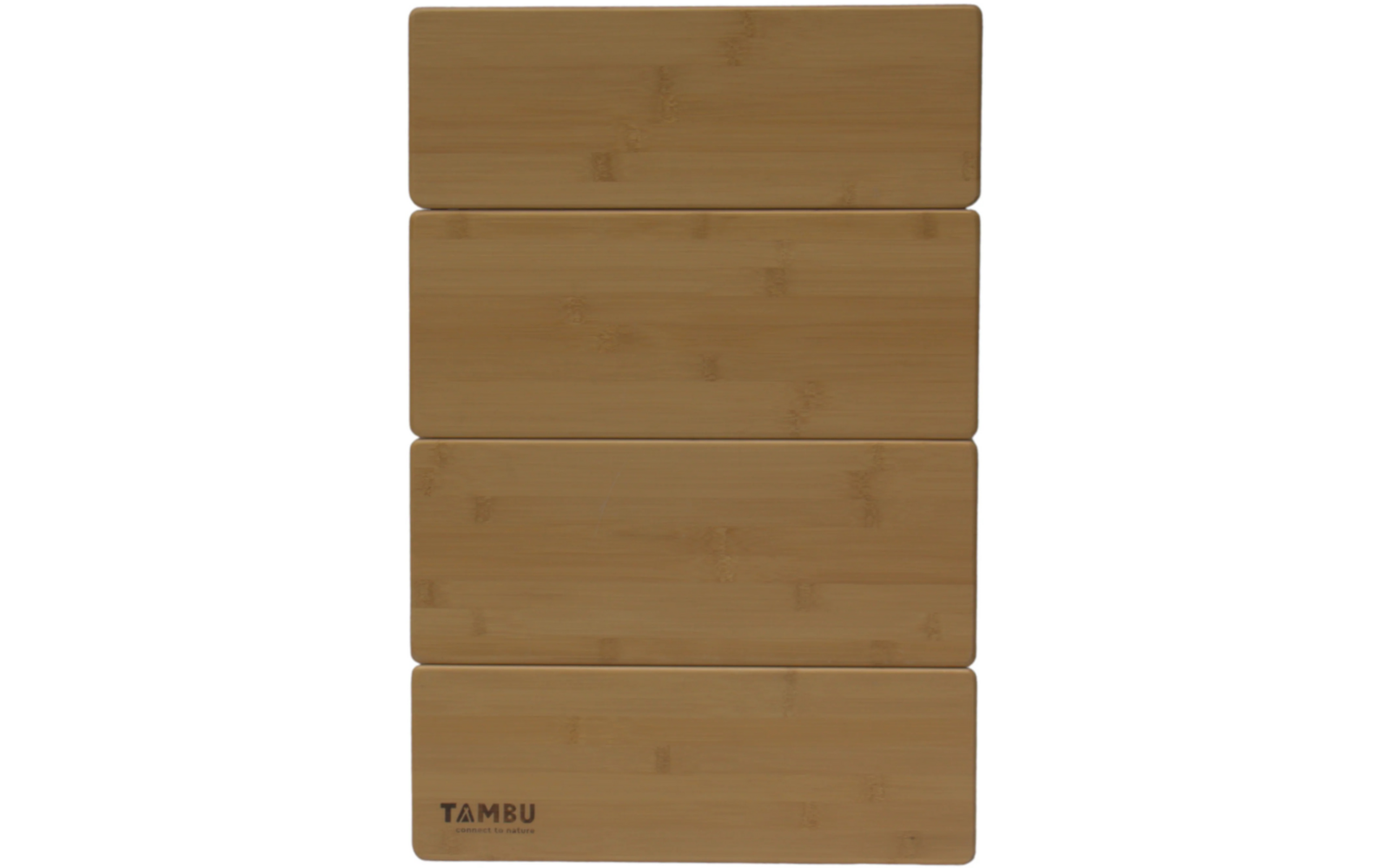 Campingbord Tebo 60 x 40 cm høydejusterbar bambus med justerbare ben