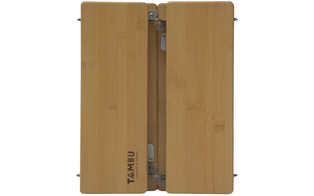 Campingbord Tebo 60 x 40 cm høydejusterbar bambus oversikt