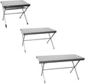 Campingbord Titanium Axia rullbart aluminium med vater forfra