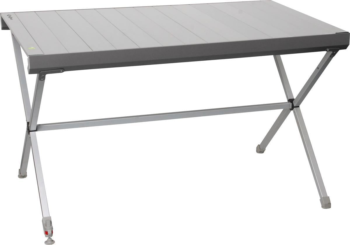 Campingbord Titanium Axia rullbart aluminium med vater montert utendørs