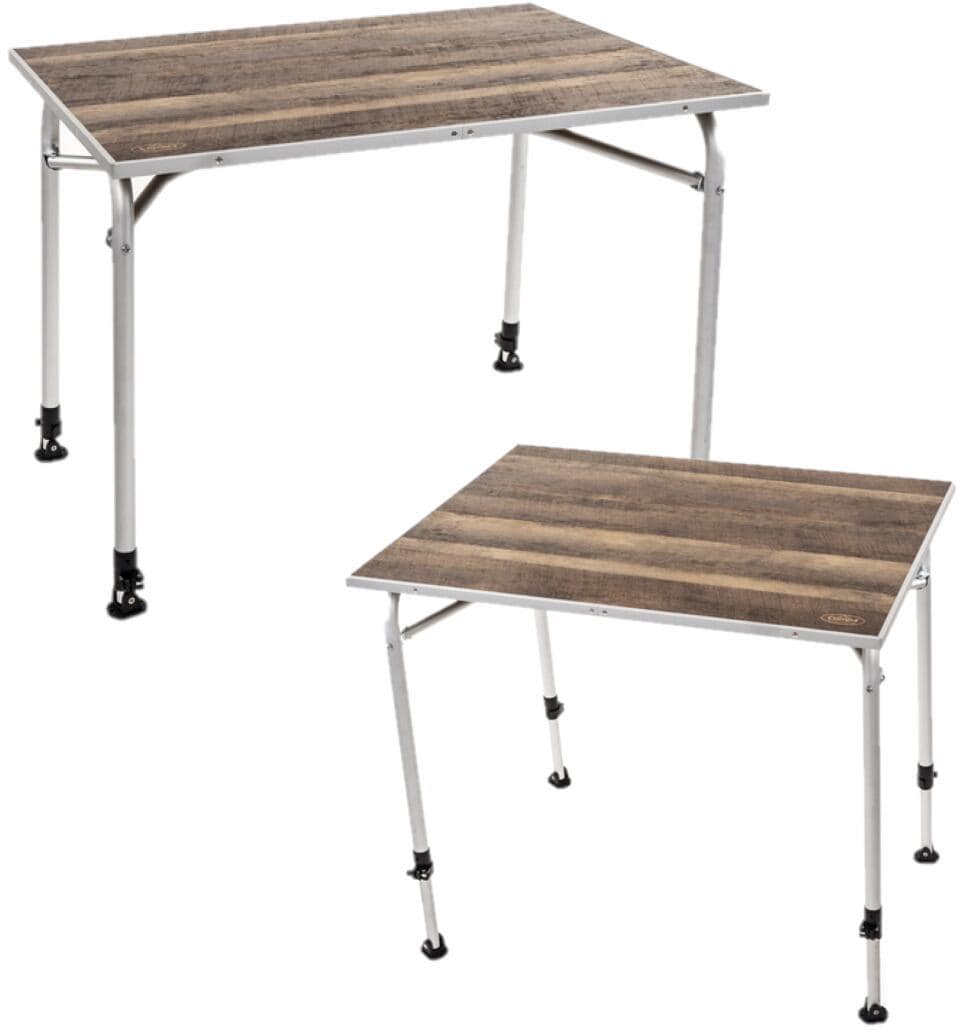 Campingbord Tyresta høydejusterbar One Touch-system - Camp4 forfra