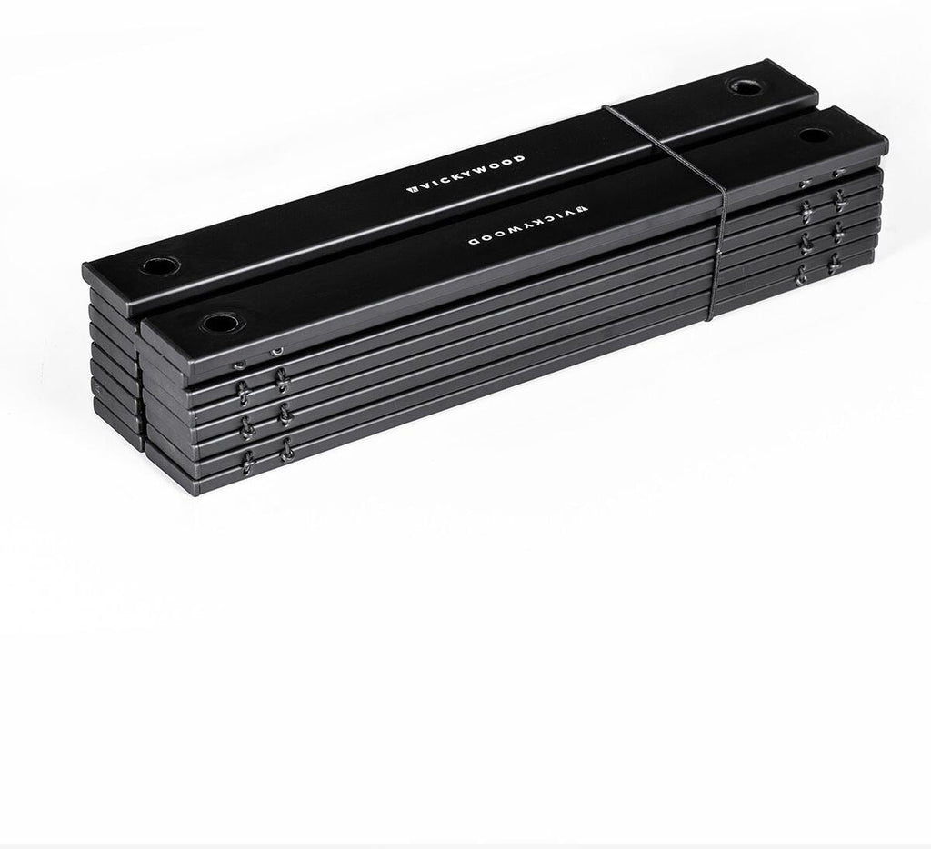 Campingbord ultralett foldbart høydejusterbart 83,5x48cm - Vickywood detalj av foldemekanisme