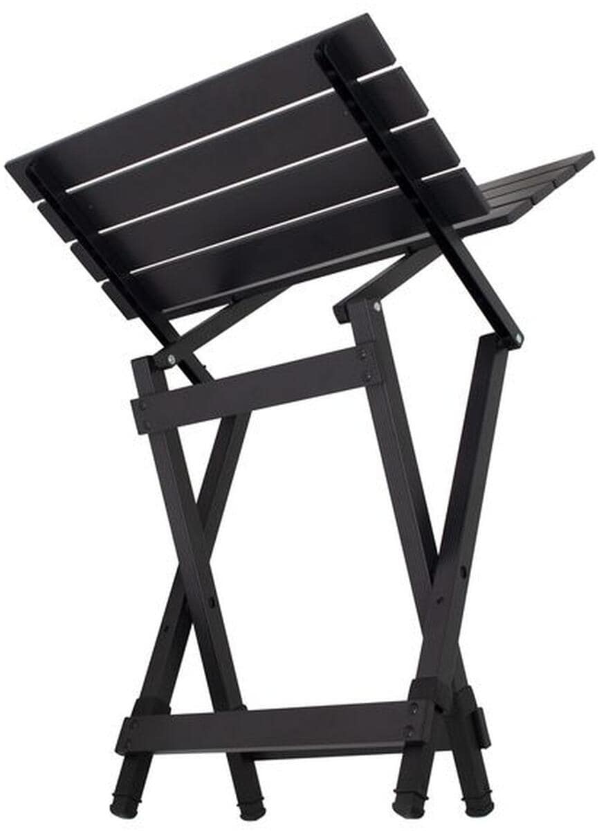 Campingbord Vienne aluminium klappbart montert i bruk