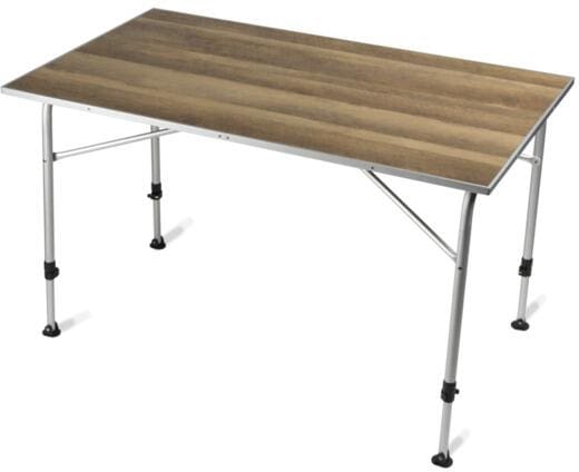 Campingbord Zero Light Oak med glassfiberplate detalj av bordplate