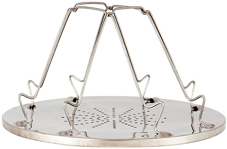 Campingbrødrister i rustfritt stål Ø22 cm 145 g - Origin Outdoors forfra
