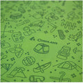 Campingduk 193x94 cm ripstop-polyester med strekksystem grønn forfra