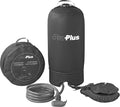 Campingdusj 11 liter med fotpumpe og transportveske - PAT forfra