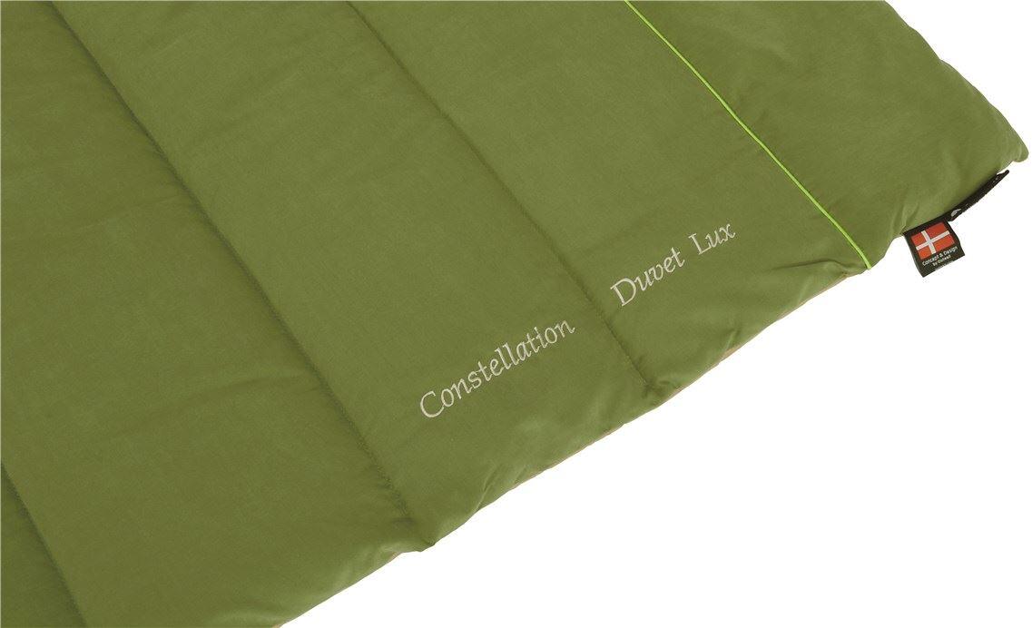 Campingdyne Constellation Duvet Lux 200x135 cm grønn montert på campingplass