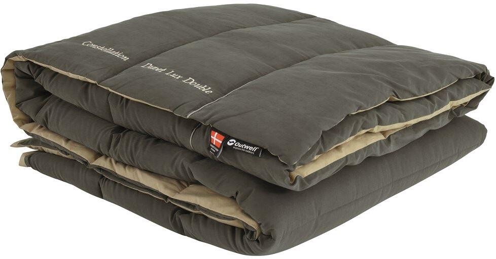 Campingdyne Constellation Duvet Lux 220x200 cm, brun pakket sammen