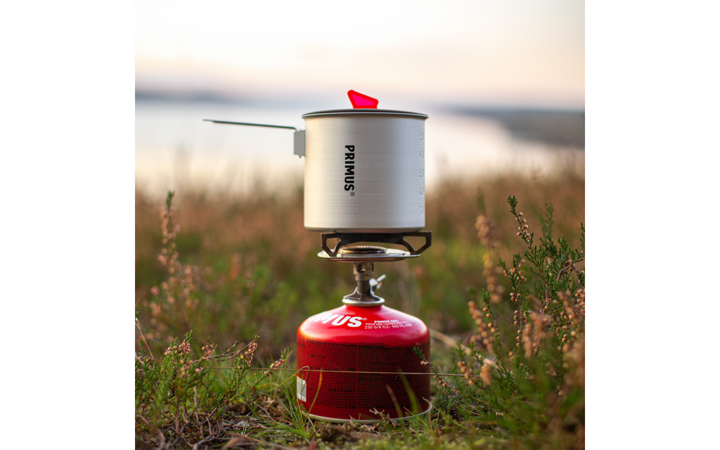 Campinggryte Essential Trek 0,6 l aluminium montert med håndtak