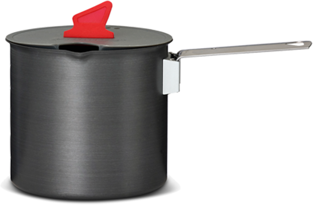 Campinggryte Trek hardanodisert aluminium 0,6 l - Primus forfra