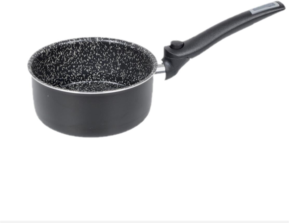 Campinggryte Turn Ø16 cm aluminium 1,4 l sammenleggbart håndtak forfra