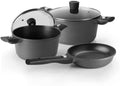 Campinggrytesett 5-deler aluminium avtakbare håndtak - Camp4 forfra
