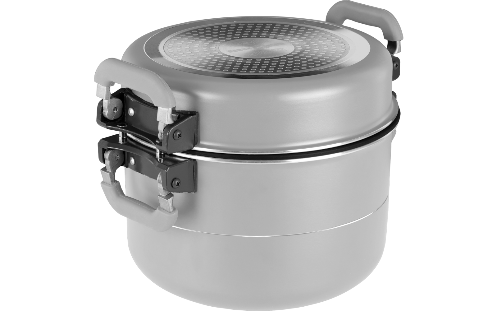 Campinggrytesett Fusion 8 deler stablebar med Vacublock-system - Brunner