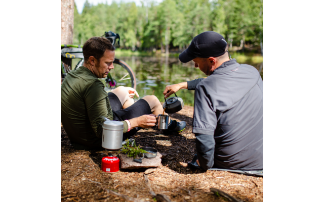 Campingkjele LiTech kaffe og te 0,9 l aluminium - Primus bakside