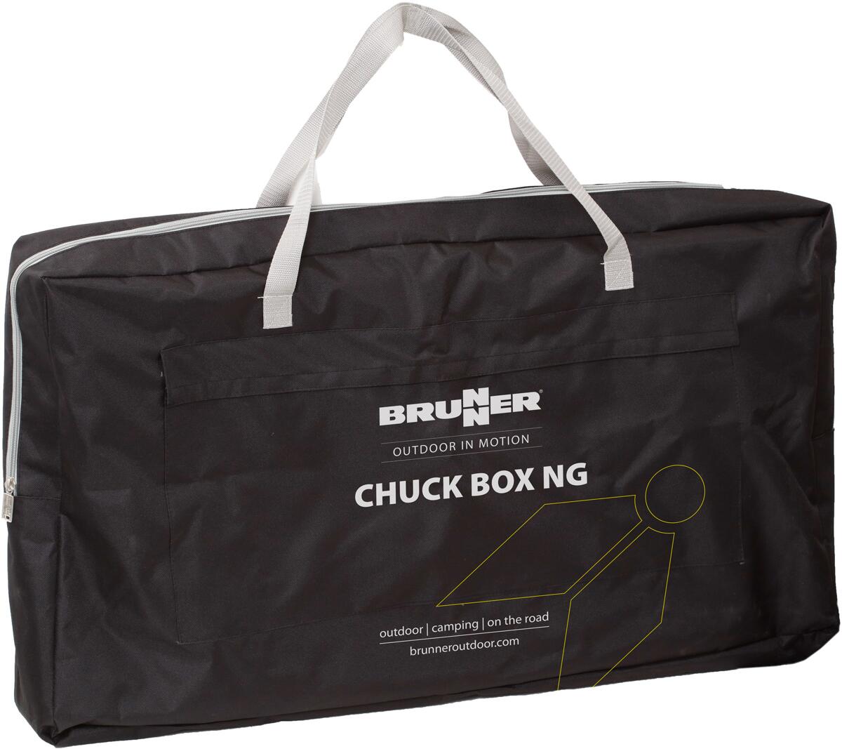 Campingkjøkken Chuck Box NG 90x50xH82 cm med vindskjerm oppbevart i bæreveske