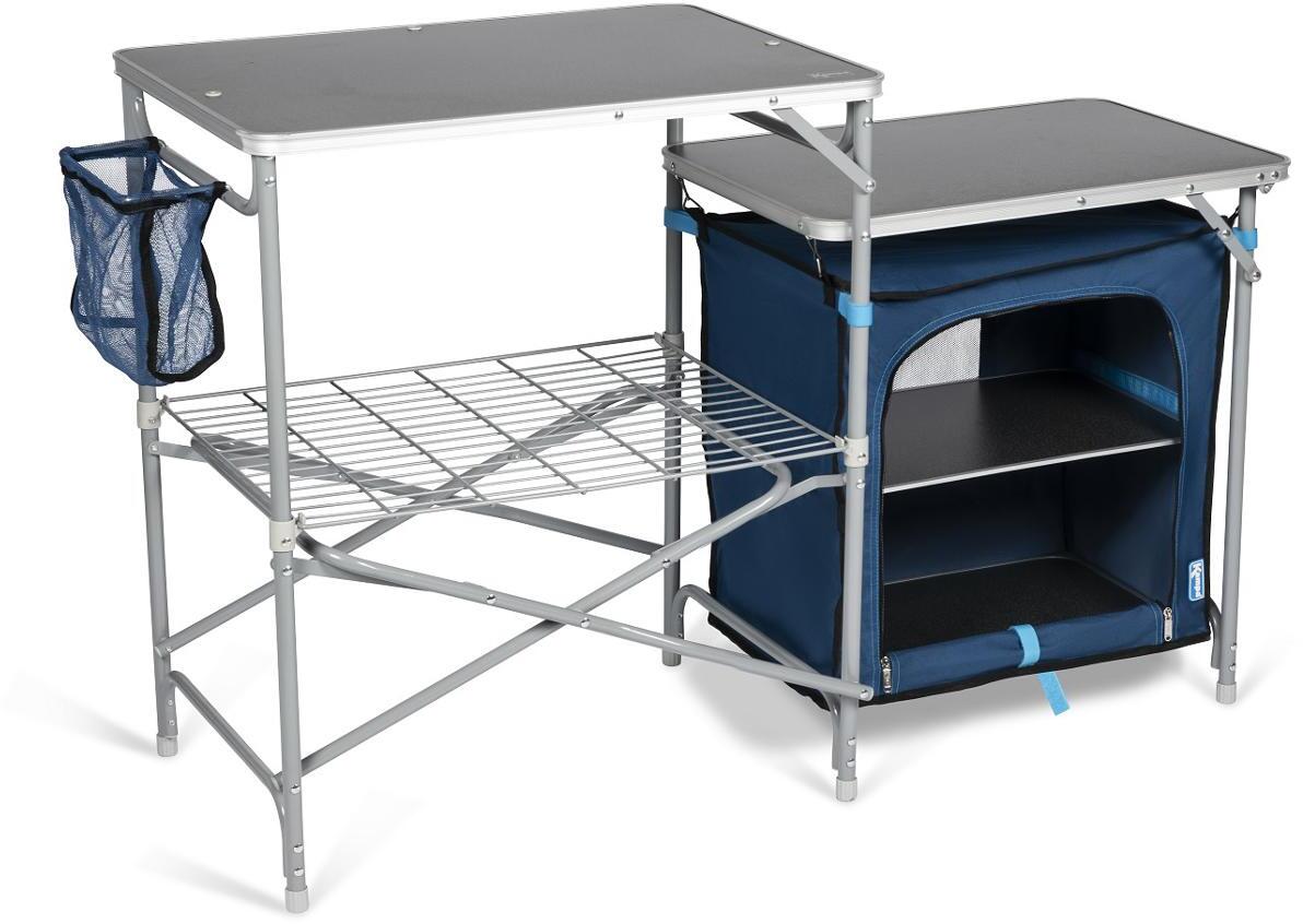 Campingkjøkken Commander med uttrekkbart sidebord bakside