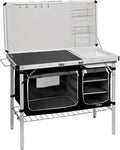 Campingkjøkken Drive In Black 100x50 cm med vask forfra